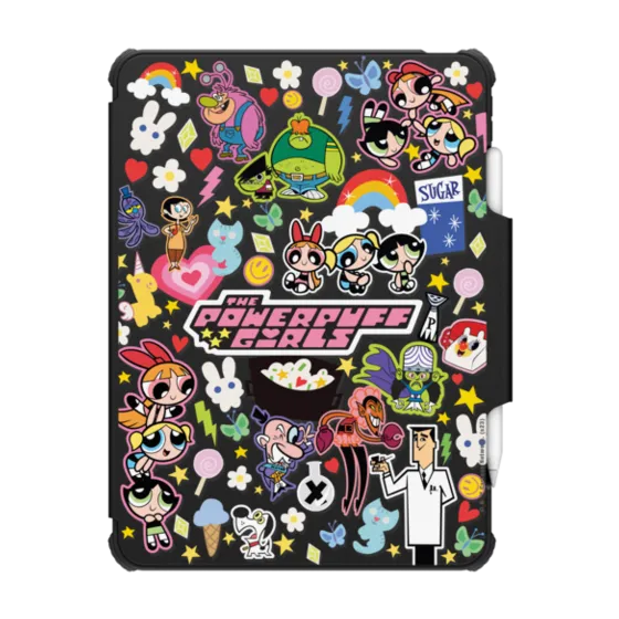 iPad Impact Folio iPad Pro 11-inch (3rd/4th gen) Case - The Powerpuff Girls Stickermania iPad Case