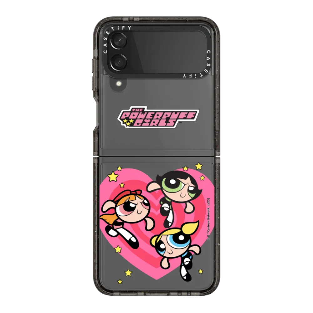 Impact Galaxy Z Flip4 Case - The Powerpuff Girls Heart Case