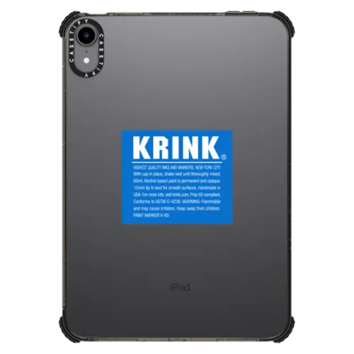 iPad mini (6th gen) - Krink K-60 Marker Blue Label iPad Case