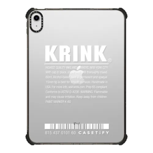 iPad 10.9-inch (10th gen) - Krink K-60 Marker White iPad Case