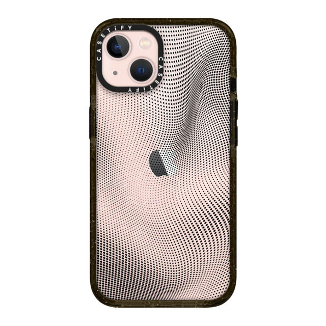 CASETiFY iPhone 13 ケース ブラック インパクトケース Halftone Case casetify