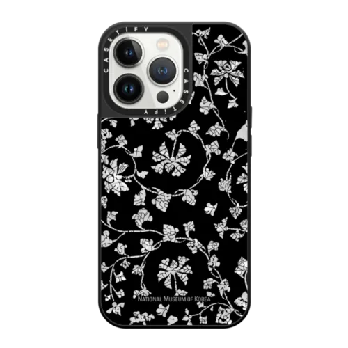 iPhone 13 Pro - NMK White Peony and Plum Blossom Nacre Case