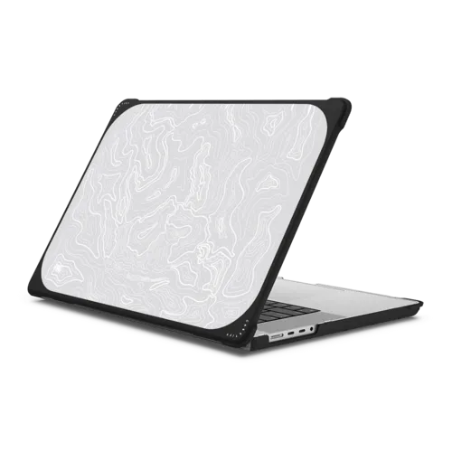 MacBook Pro 16-inch (M1 - M4) - Sea Contour Laptop Case - White Edition