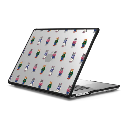 MacBook Pro 16-inch (M1 - M4) - College Cat Laptop Case - Clear Edition