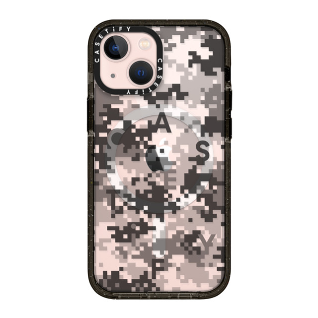CASETiFY iPhone 13 Mini Case Black Impact Case MagSafe Compatible Pattern Pattern Gray Camo Mother's Day CASETiFY iPhone 13 Mini Case Black Impact Case MagSafe Compatible Pattern Pattern Gray Camo Mother's Day