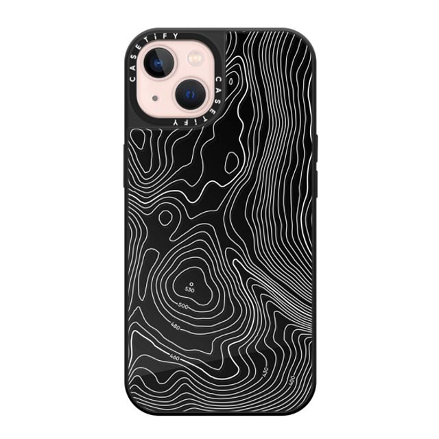 CASETiFY iPhone 13 ケース Black on Black ミラーケース MagSafe対応 nature,Pattern nature,Pattern Topography Map Mother's Day CASETiFY iPhone 13 ケース Black on Black ミラーケース MagSafe対応 nature,Pattern nature,Pattern Topography Map Mother's Day