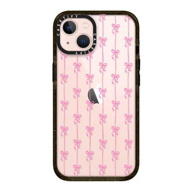 CASETiFY iPhone 13 ケース ブラック インパクトケース Cottagecore Ballet Stripes