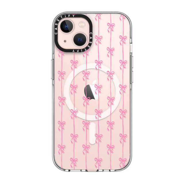 CASETiFY iPhone 13 ケース クリア クリア ケース MagSafe対応 Cottagecore Ballet Stripes