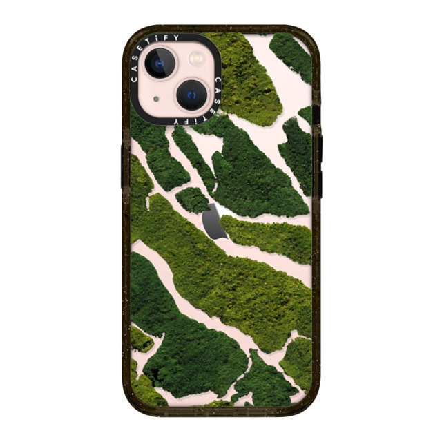 CASETiFY iPhone 13 ケース ブラック インパクトケース nature Moss Camo