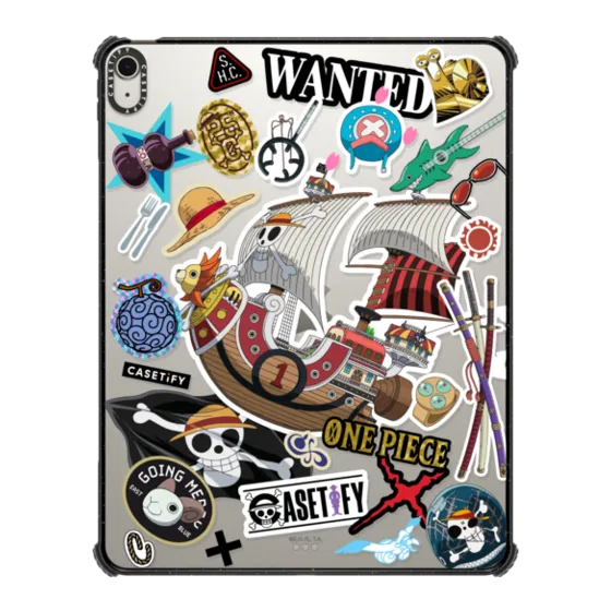 Impact iPad Air 13-inch (M2) Case - ONE PIECE 25th Straw Hat Crew Sticker Tablet Case
