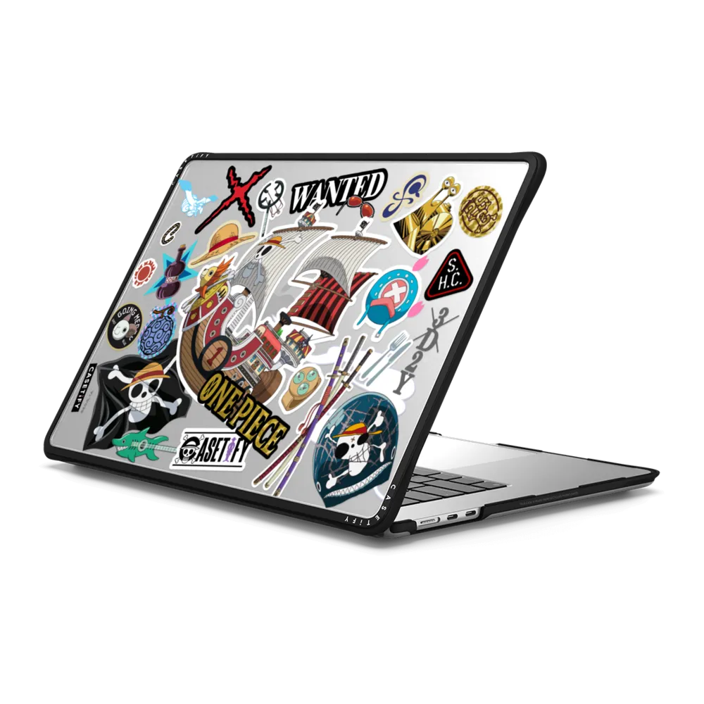 Impact MacBook Air 15" (2023 - 2024) Case - ONE PIECE 25th Straw Hat Crew Sticker Laptop Case