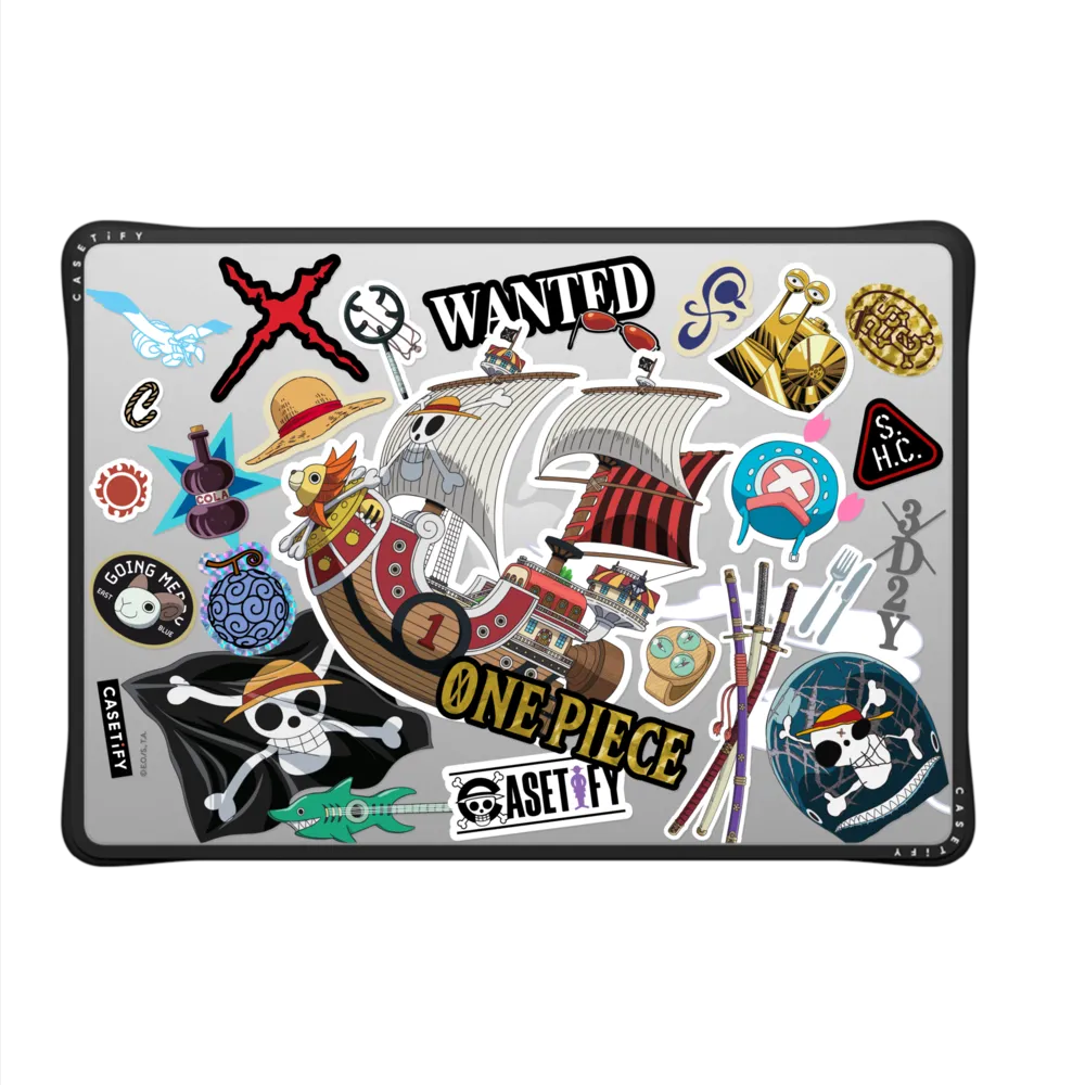 Impact MacBook Air 15" (2023 - 2024) Case - ONE PIECE 25th Straw Hat Crew Sticker Laptop Case