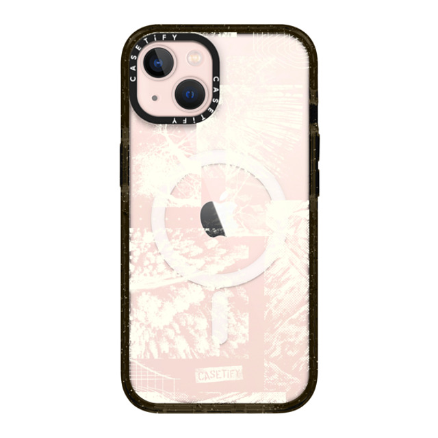 CASETiFY iPhone 13 ケース ブラック インパクトケース MagSafe対応 nature Dark Forest