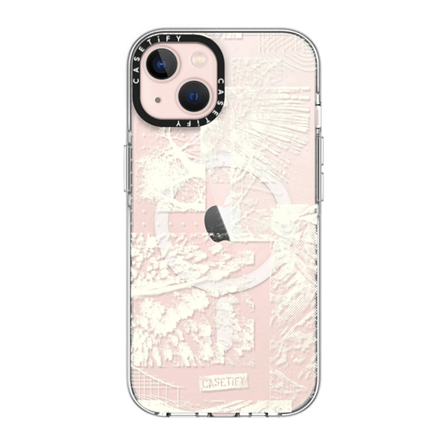 CASETiFY iPhone 13 ケース クリア クリア ケース MagSafe対応 nature Dark Forest