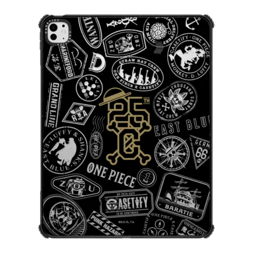 iPad Pro 13-inch (M4/M5) - ONE PIECE 25th Chronicle Stamp Tablet Case