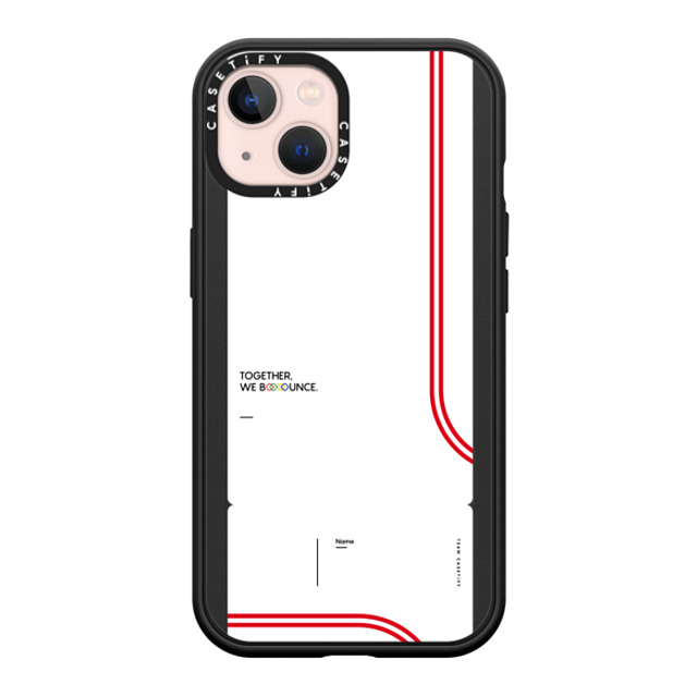 CASETiFY iPhone 13 ケース マットブラック インパクトケース MagSafe対応 Team CASETiFY Ticket Case - White casetify