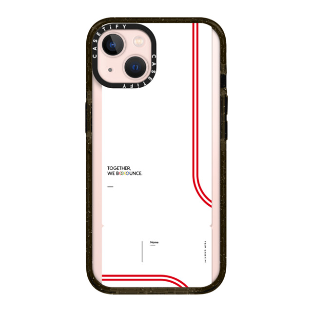 CASETiFY iPhone 13 ケース ブラック インパクトケース MagSafe対応 Team CASETiFY Ticket Case - White casetify