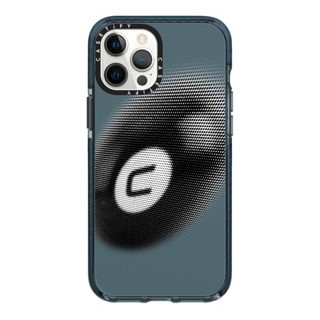 CASETiFY iPhone 12 Pro Max ケース Pacific Blue インパクトケース Sport 8-Ball