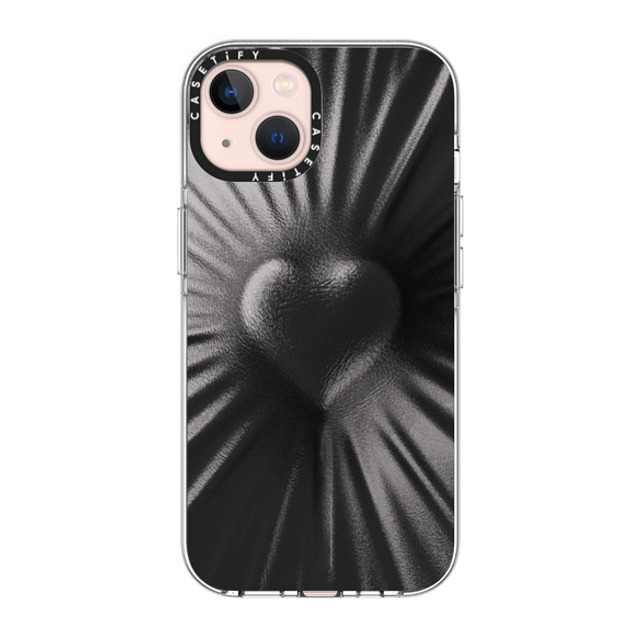 CASETiFY iPhone 13 ケース クリア クリア ケース MagSafe対応 Y2K Leather Heart