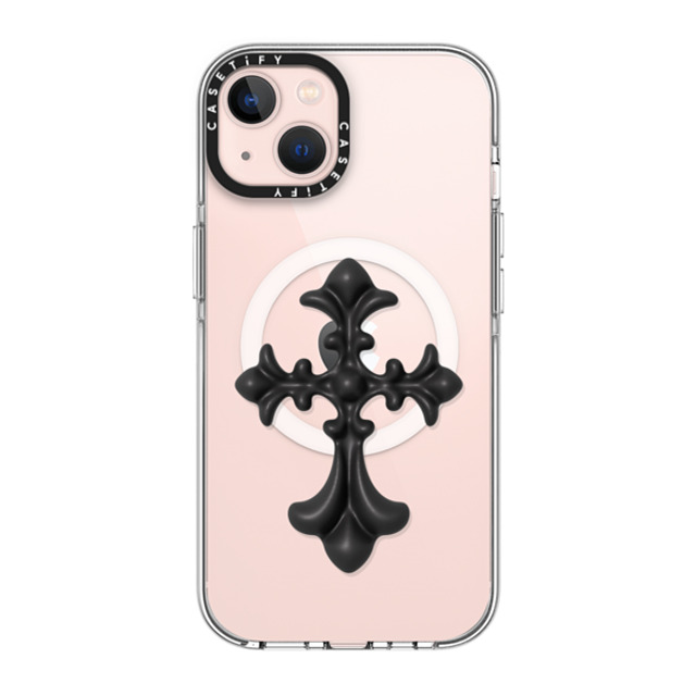 CASETiFY iPhone 13 ケース クリア クリア ケース MagSafe対応 Y2K Cross Heritage