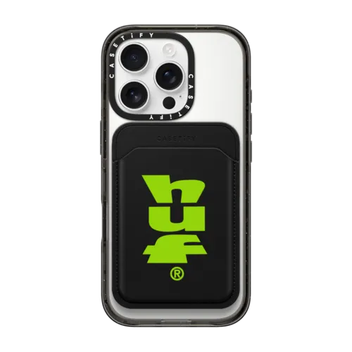 Snappy MagSafe Wallet - HUF Green Logo Snappy Leather Wallet