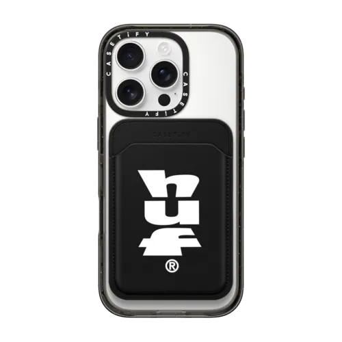 Snappy MagSafe Wallet - HUF White Logo Snappy Leather Wallet