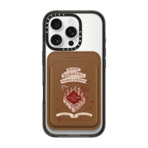 Snappy MagSafe Wallet - Marauder's Map Snappy Leather Wallet
