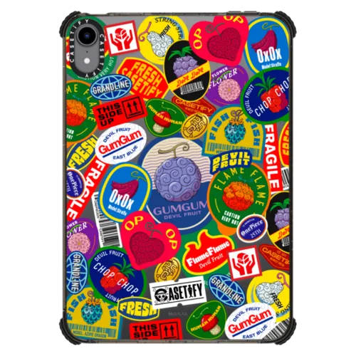 iPad mini (6th gen) - Devil Fruits Label Sticker Tablet Case