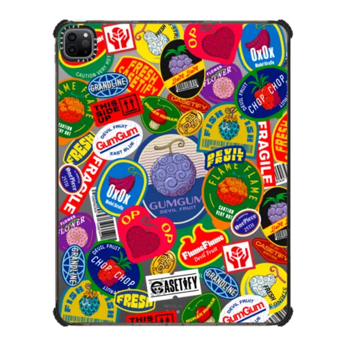 iPad Pro 12.9-inch (5th/6th gen) - Devil Fruits Label Sticker Tablet Case