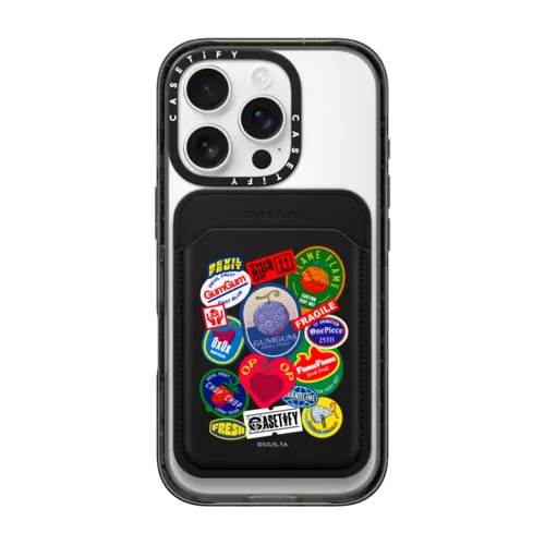 Snappy MagSafe Wallet - Devil Fruits Label Sticker Snappy Leather Wallet
