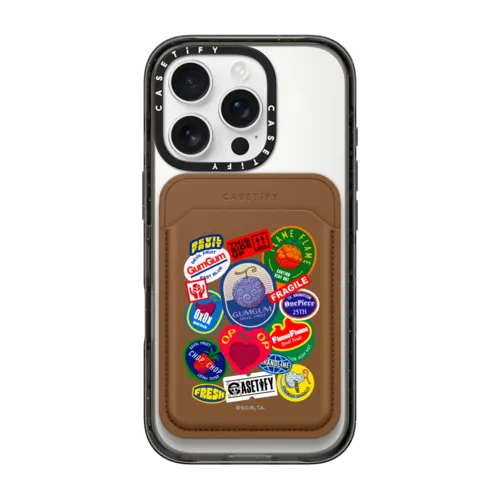 Snappy MagSafe Wallet - Devil Fruits Label Sticker Snappy Leather Wallet