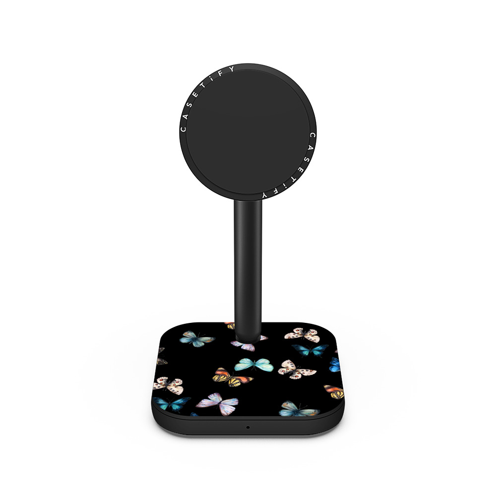 CASETiFY PowerThru 2-in-1 Charging Stand マットブラック 2-in-1 充電スタンド Noir Butterfly casetify Father's Day CASETiFY PowerThru 2-in-1 Charging Stand マットブラック 2-in-1 充電スタンド Noir Butterfly casetify Father's Day