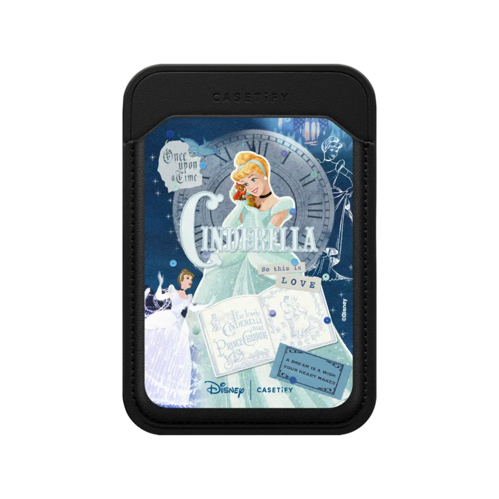 Snappy™ BioVeg Wallet MagSafe Compatible - Cinderella's 75th Vintage Scrapbook Snappy Wallet