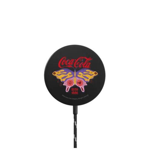   - Coca-Cola ESTD 1886 Butterfly PowerThru Magnetic Wireless Charger