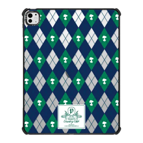 iPad Pro 13-inch (M4/M5) - Peanuts Argyle Pattern Tablet Case