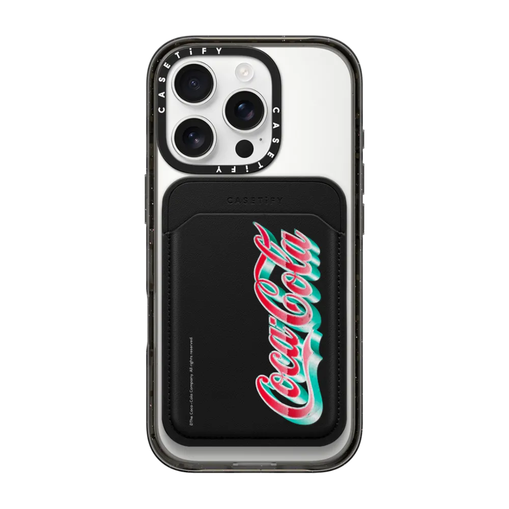 Snappy™ BioVeg Wallet MagSafe Compatible - Coca-Cola Retro Logo Snappy Wallet