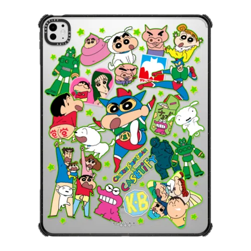 iPad Pro 13-inch (M4/M5) - Crayon Shinchan Sticker Tablet Case