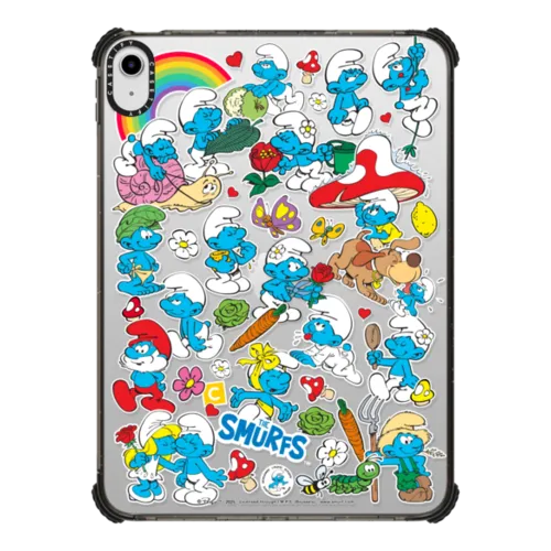 iPad 10.9-inch (10th gen) - The Smurfs Sticker Pattern Tablet Case
