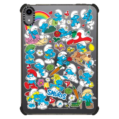 iPad mini (6th gen) - The Smurfs Sticker Pattern Tablet Case