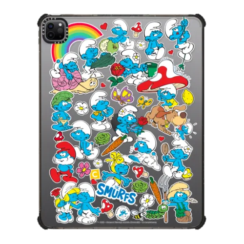 iPad Pro 12.9-inch (5th/6th gen) - The Smurfs Sticker Pattern Tablet Case