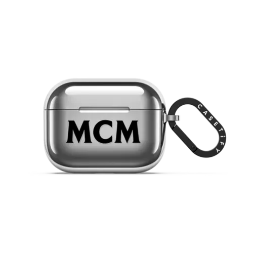 AirPods Pro 3 - MCM Black Logo Earbuds Case