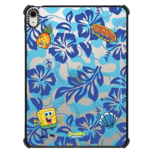 iPad Air 11-inch (M2/M3) - SpongeBob Hibiscus Pattern Tablet Case