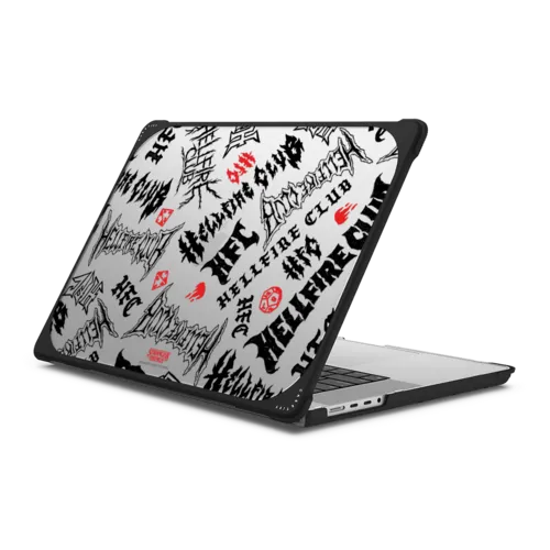 MacBook Pro 16-inch (M1 - M5) - Stranger Things Hellfire Club Pattern Laptop Case