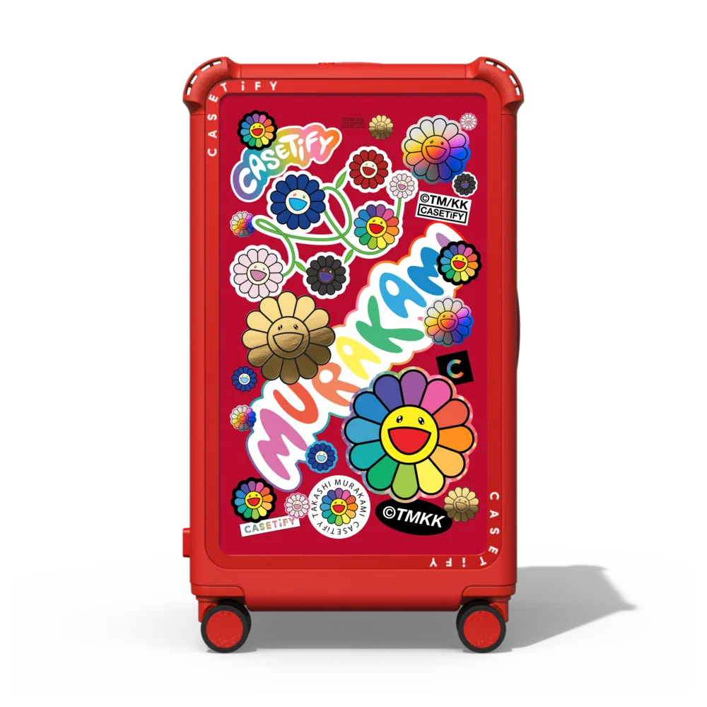 Bounce Suit29" Check-In Trunk Suitcase Case - FLOWERS STICKER MANIA CHECK-IN TRUNK SUITCASE