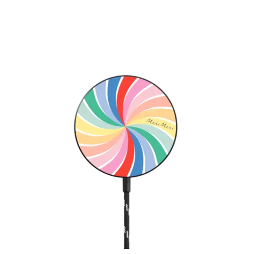   - Meri Meri Rainbow Swirl PowerThru Magnetic Wireless Charger