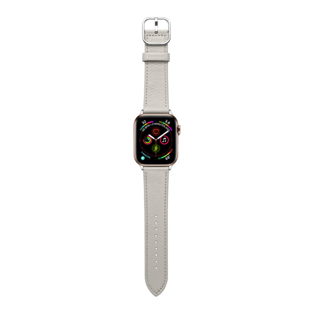 CASETiFY Apple Watch Band Series 10 (46mm) ライト グレー 本革製レザーバンド 本革製レザーバンド casetify