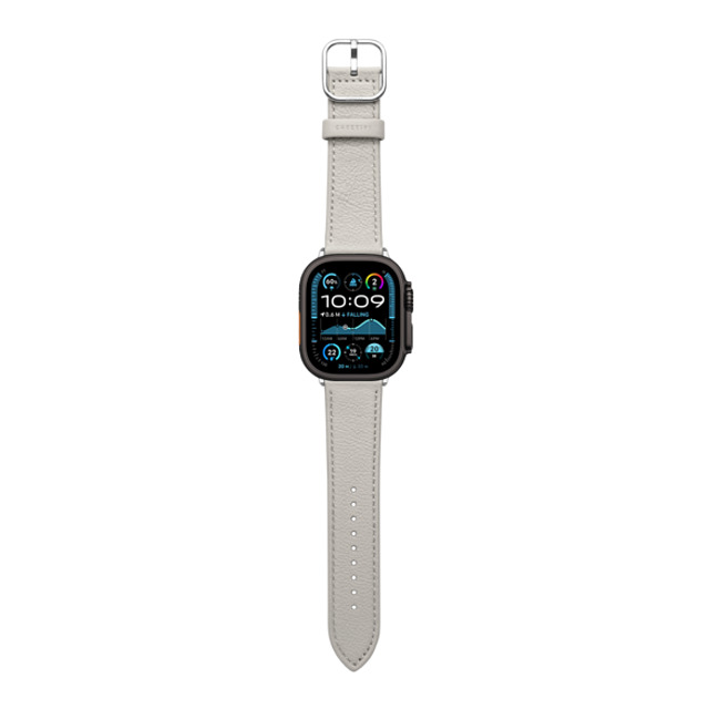 CASETiFY Apple Watch Band Ultra, Ultra 2 (49mm) ライト グレー 本革製レザーバンド 本革製レザーバンド casetify Mother's Day CASETiFY Apple Watch Band Ultra, Ultra 2 (49mm) ライト グレー 本革製レザーバンド 本革製レザーバンド casetify Mother's Day
