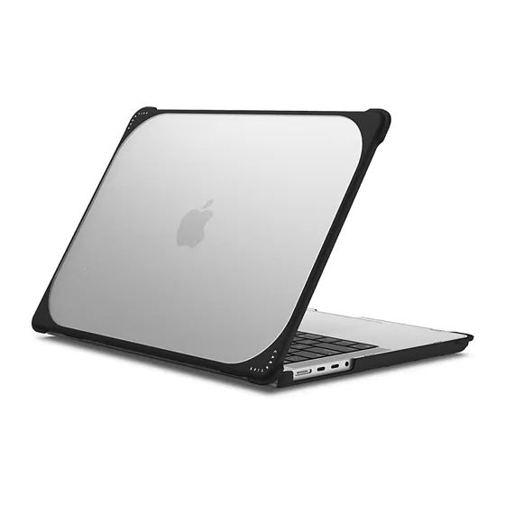 Metallic Impact Case with Screen Protector - Black