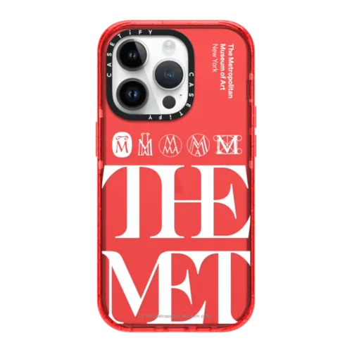 iPhone 14 Pro - MET White Logo Case