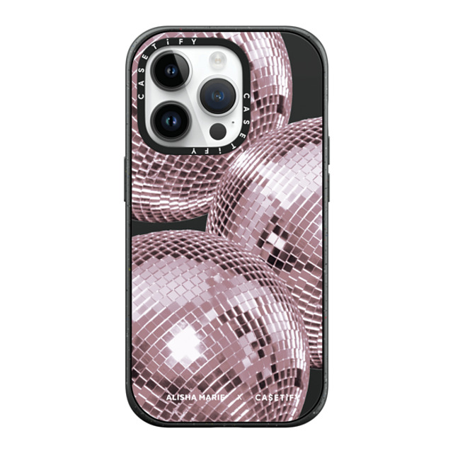 CASETiFY iPhone 14 Pro ケース マットブラック インパクトケース MagSafe対応 Alisha Marie Disco Baby Case casetify